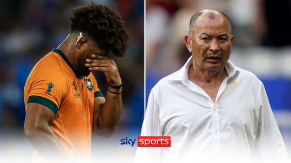 Eddie Jones: 'I'm 100 per cent responsible' for Australia's shock Rugby World Cup loss to Fiji
     
        Eddie Jones: 'I'm 100 per cent responsible' for Australia's shock Rugby World Cup loss to Fiji